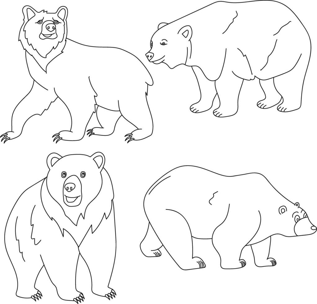 Bear Clipart Illustrations vector