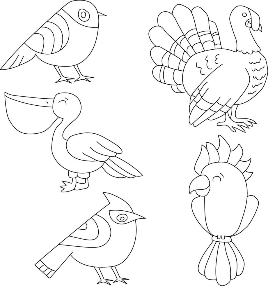Birds Clipart Illustrations vector