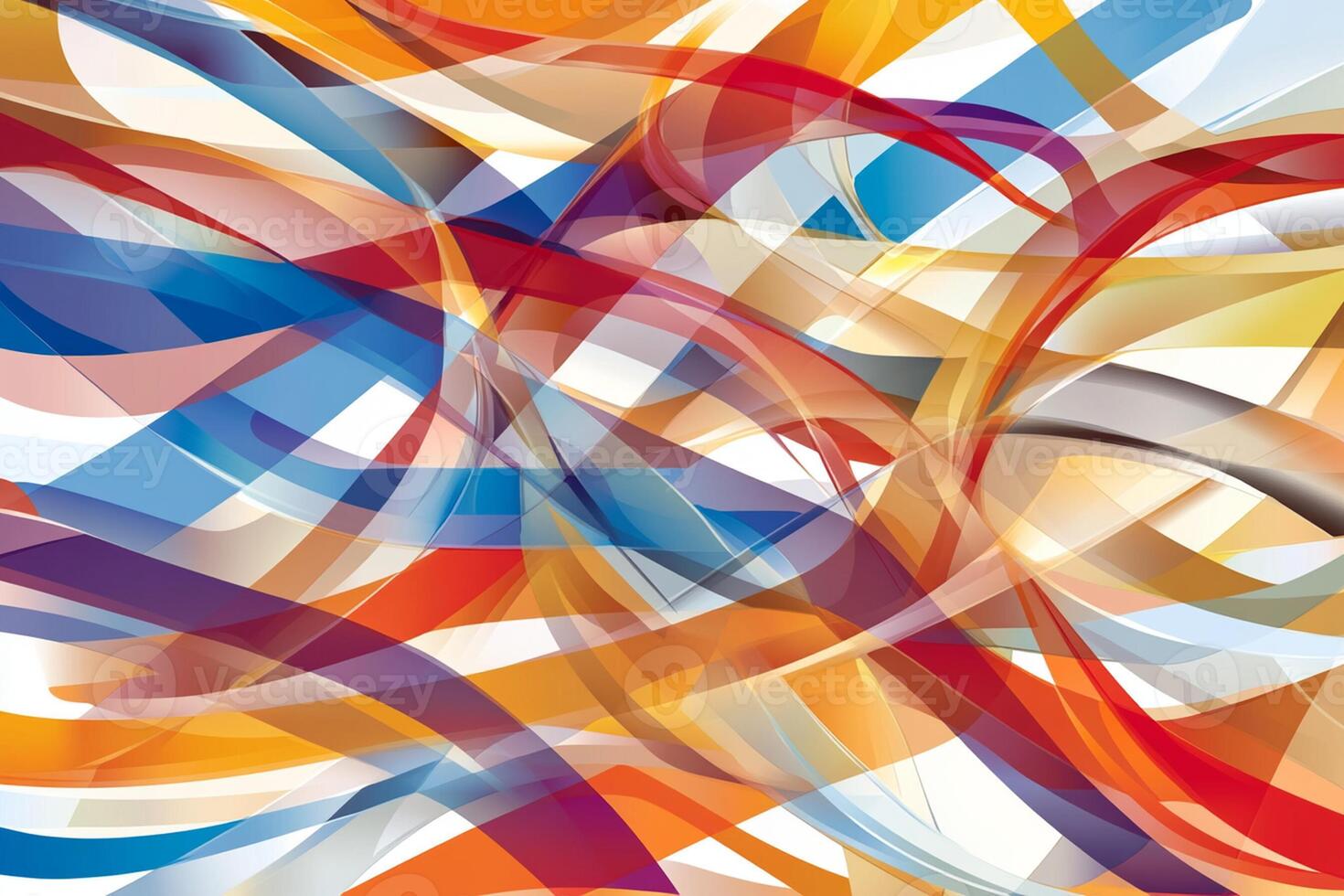 Abstract background with colorful lines and shapes photo