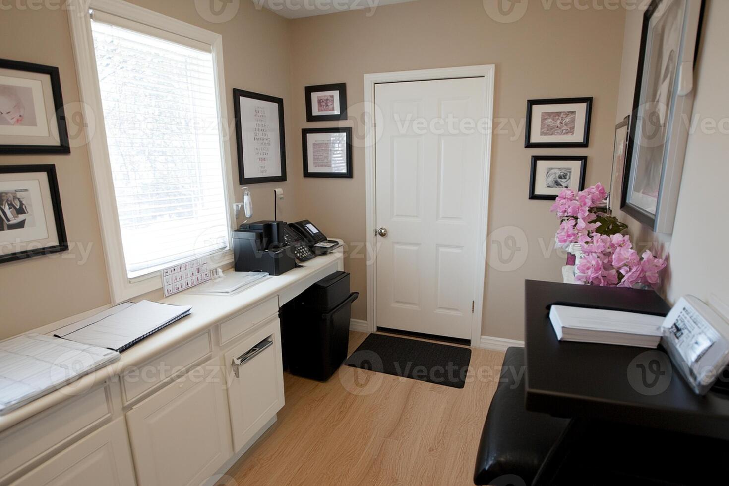A white door photo