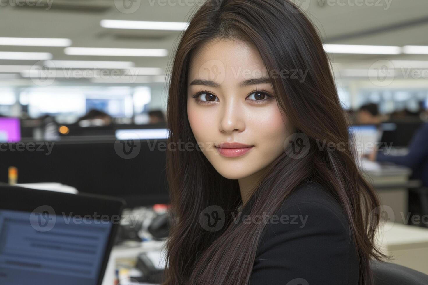 Asian business woman in office photo