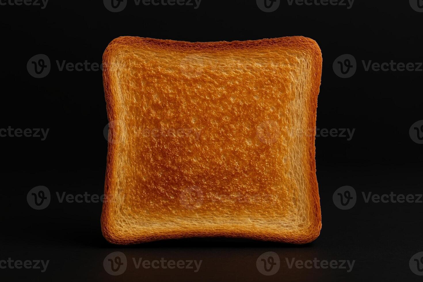 Golden Brown Slice of Toasted Bread Against a Dark Background for Culinary and Food Photography Projects photo