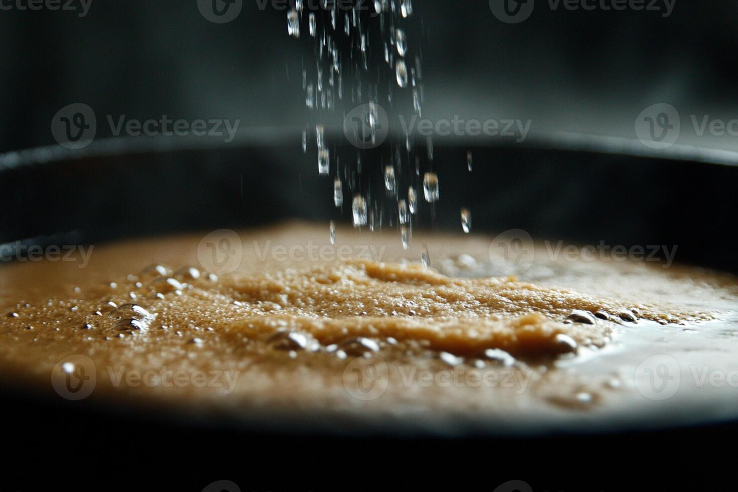 A pan with a liquid in it photo