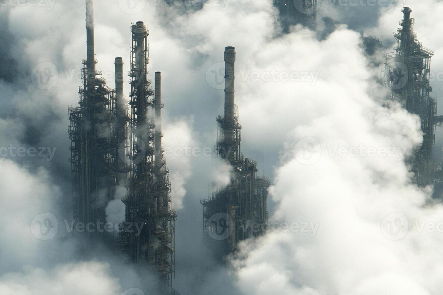 A group of tall buildings in the sky photo