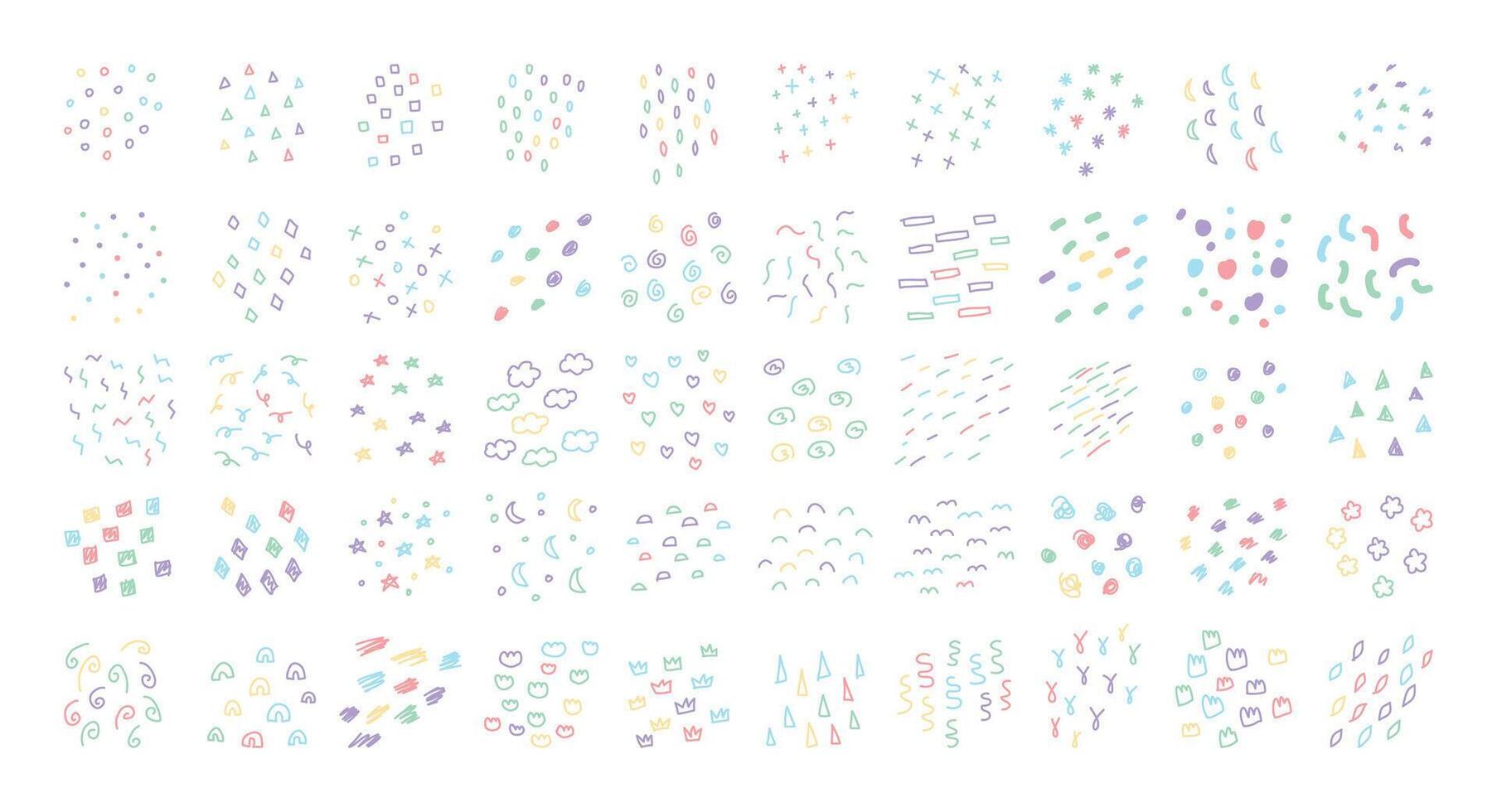Scatter Scribble for Scrapbook Ornament vector