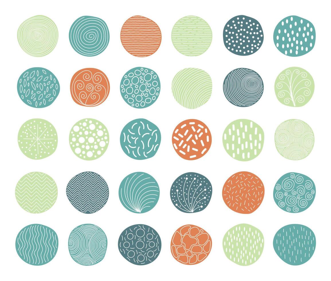 Circle Ornament with Pattern vector