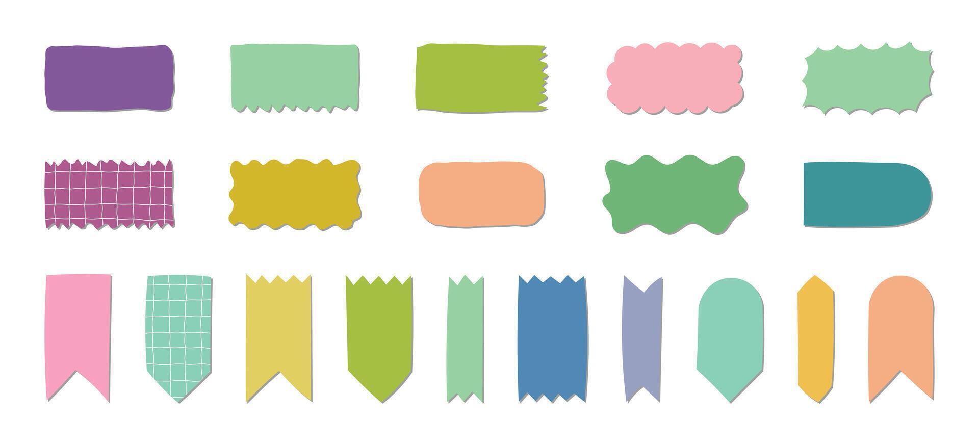 Note with Lines and Shadow vector