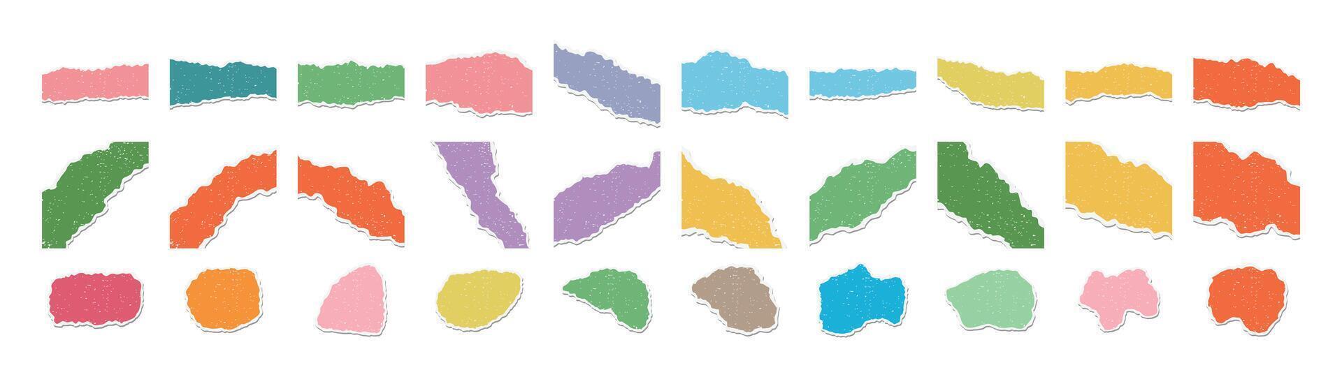Ripped Torn Paper for Ornament vector