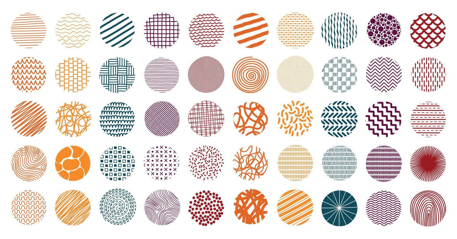 Circle Ornament Pattern Doodle vector