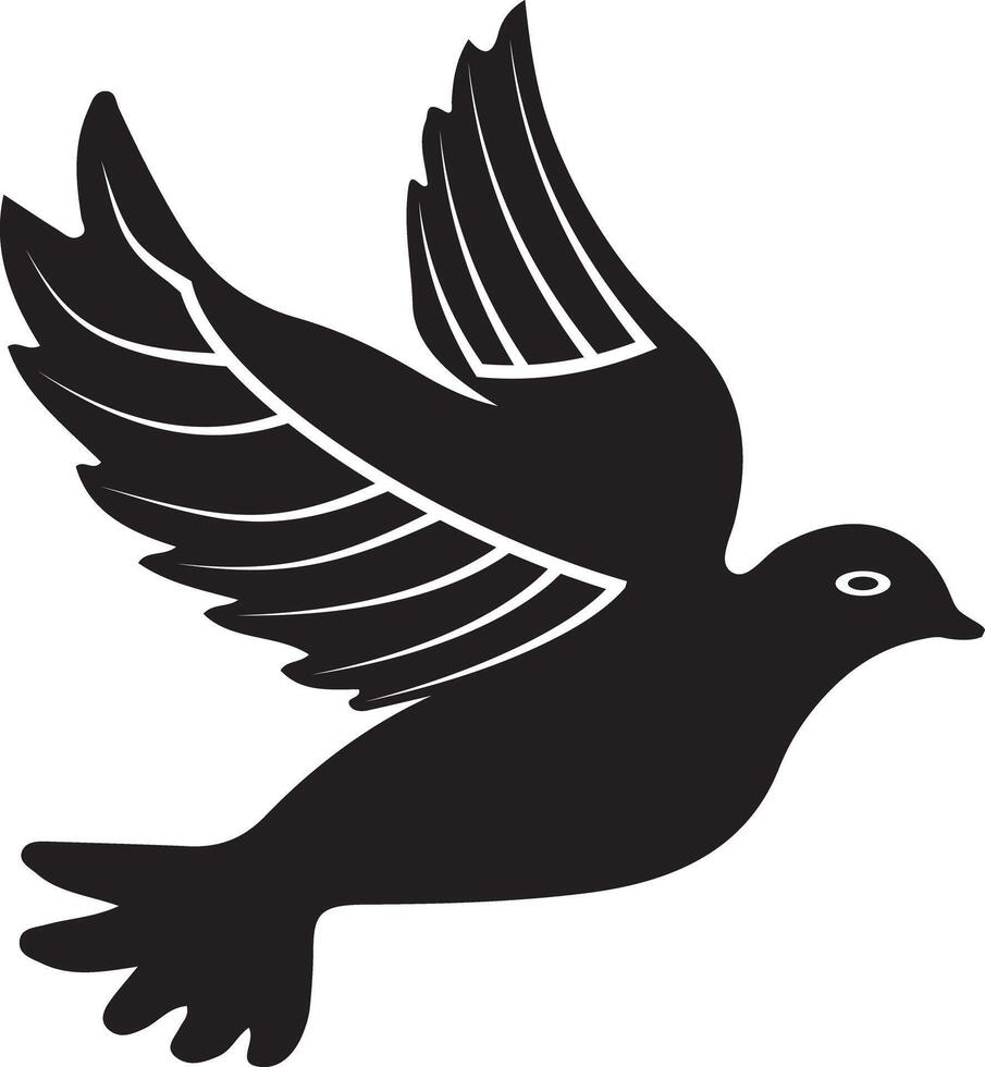 dove on white background art vector
