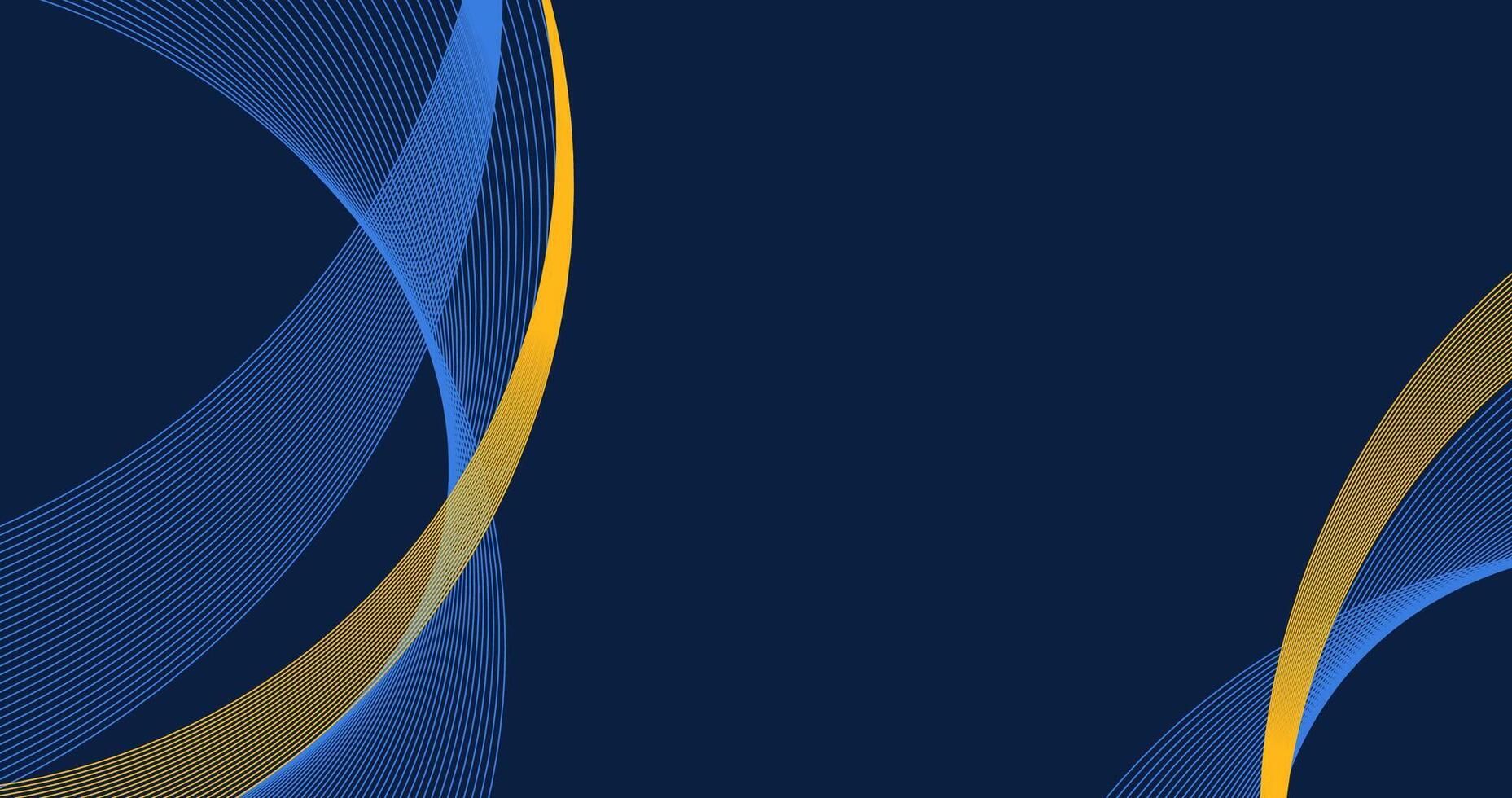 Creative abstract blue background with wave. Abstract background with lines and stripes. Blue background. Blue gold background. Wave design illustration. vector