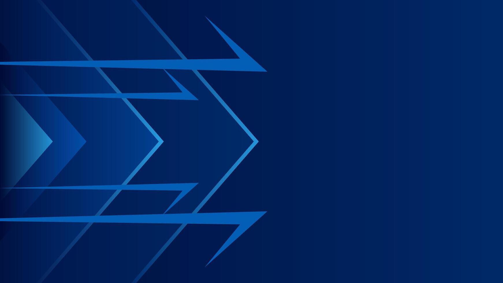 Simple geometric background. Creative sport background. Blue background with arrows. vector