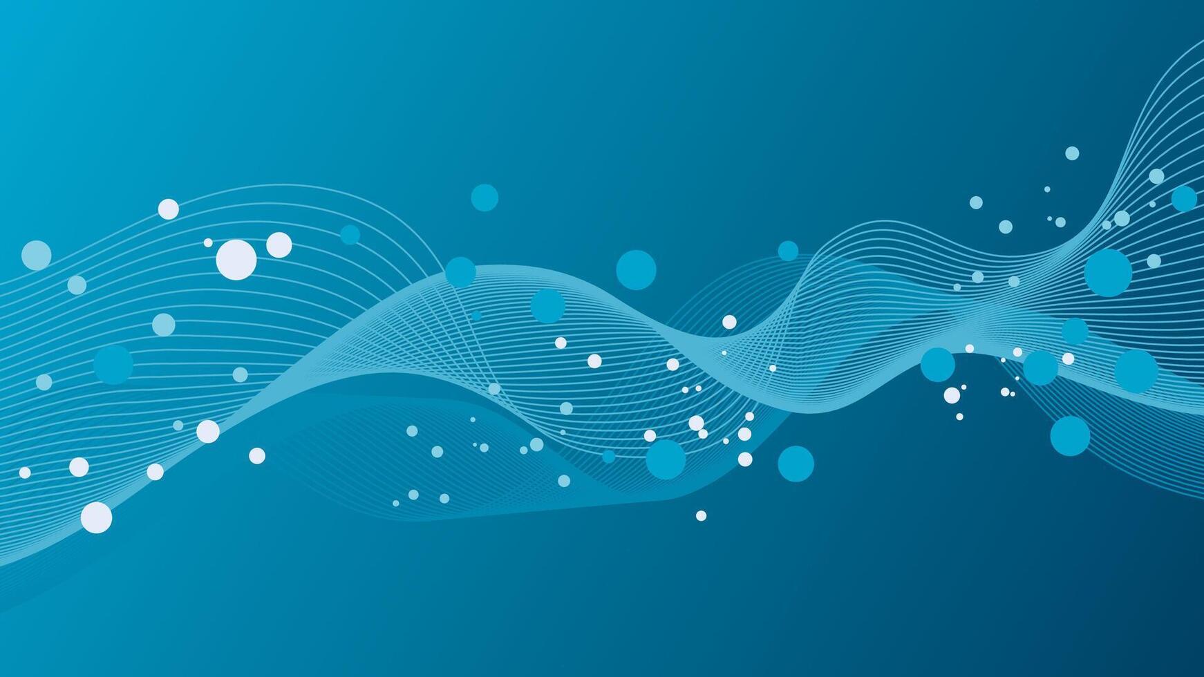 Abstract blue background. Modern abstract background with lines, stripes and circles element. Blue gradient background. vector