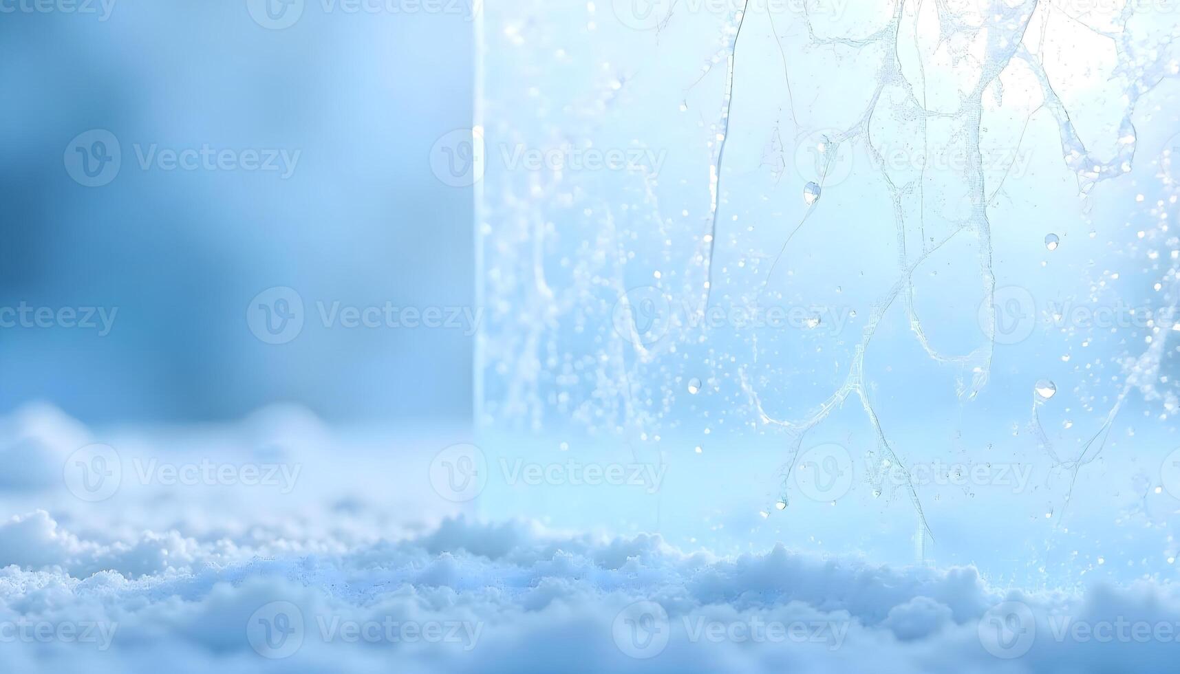 Patterns in ice, the artistry of winter captured close-up photo