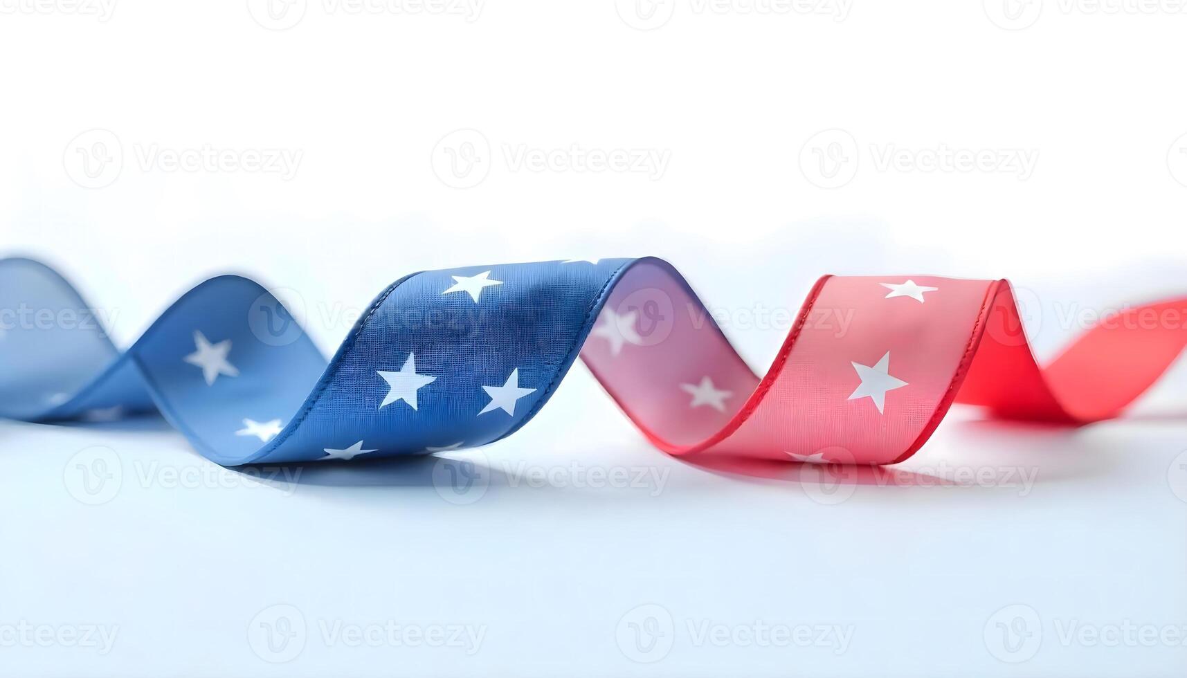 Twisting Freedom, A Ribbon Capturing the Iconic Spirit of the American Flag photo
