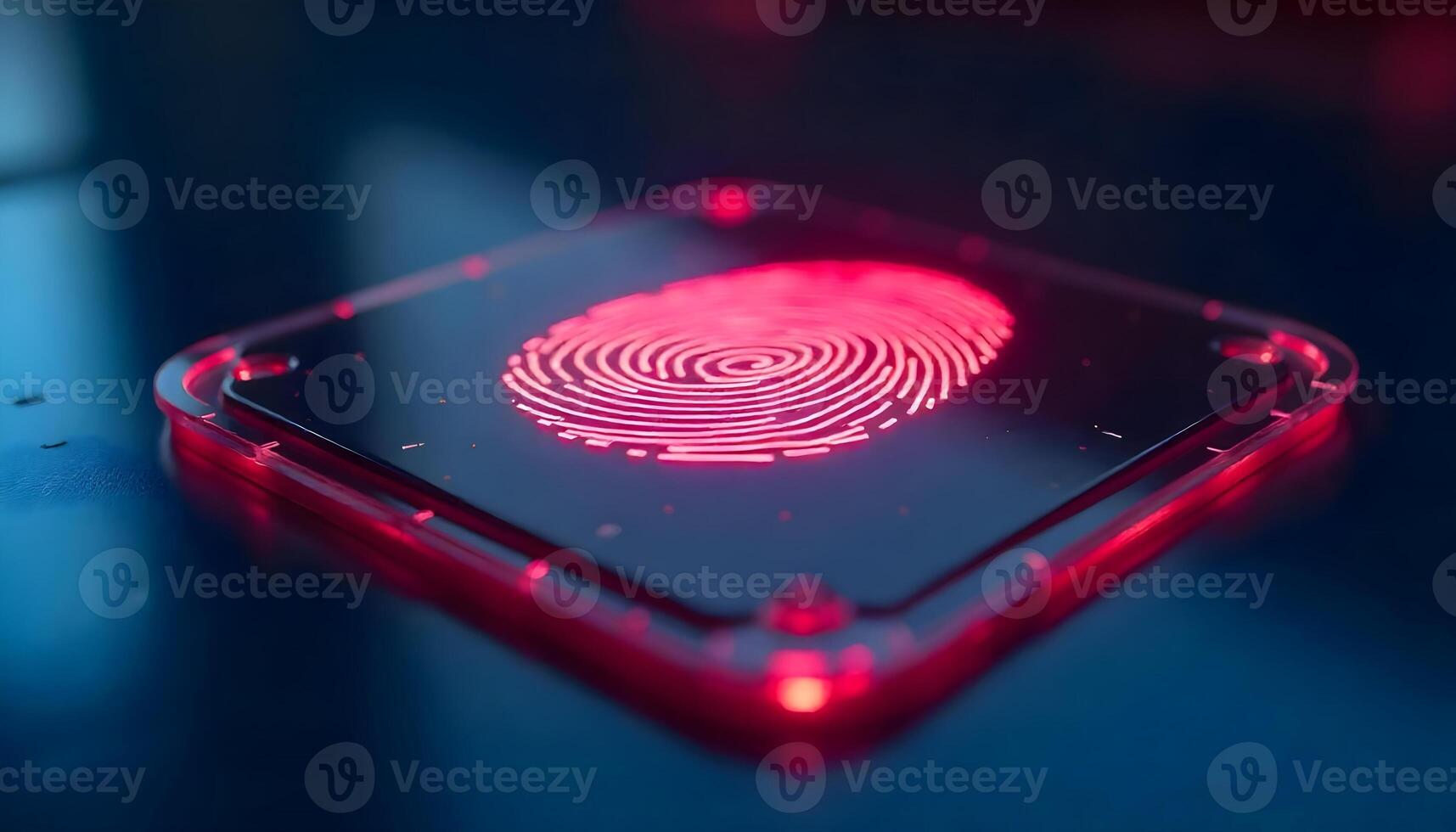 Enhancing Security With Biometric Precision The Glow of Modern Technology photo