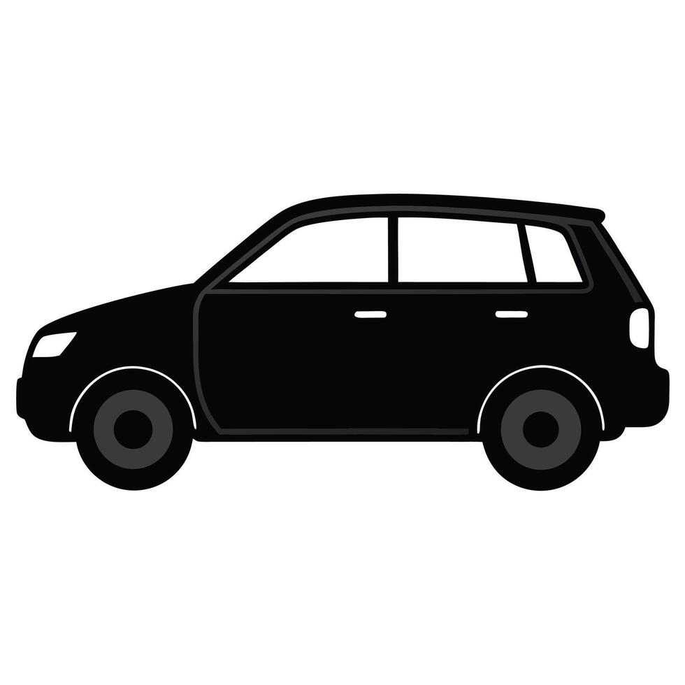 car illustration on white background vector