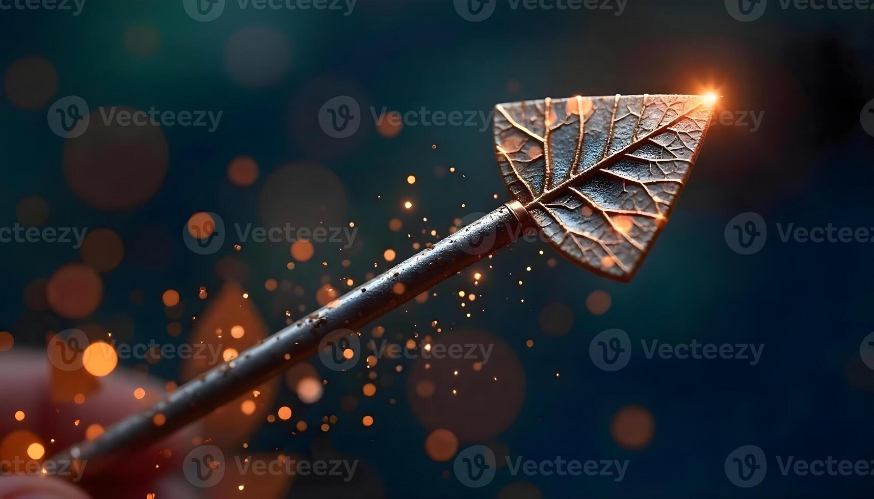 Financial Trends Illuminated, A Green Growth Graph Amidst a Futuristic Dark Backdrop photo