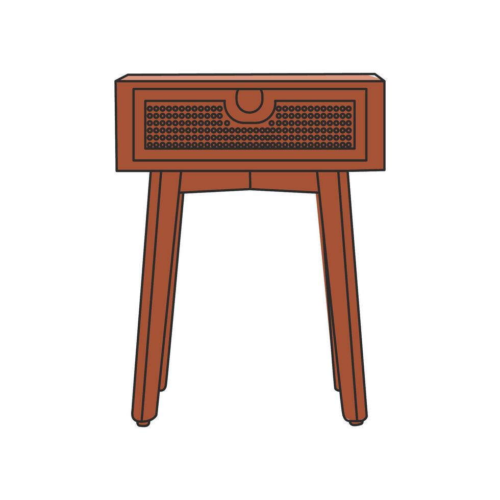 Nightstand, Moonlight table vector