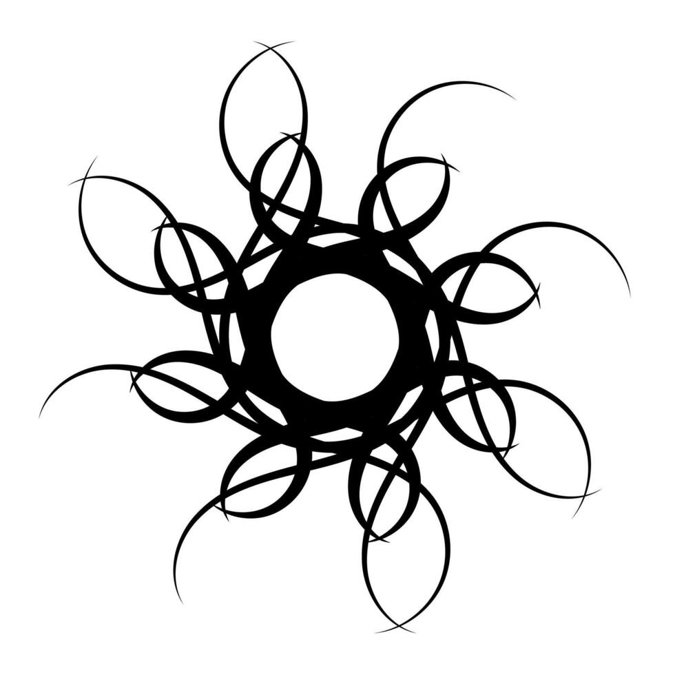 Symmetrical Flourish Ornament vector