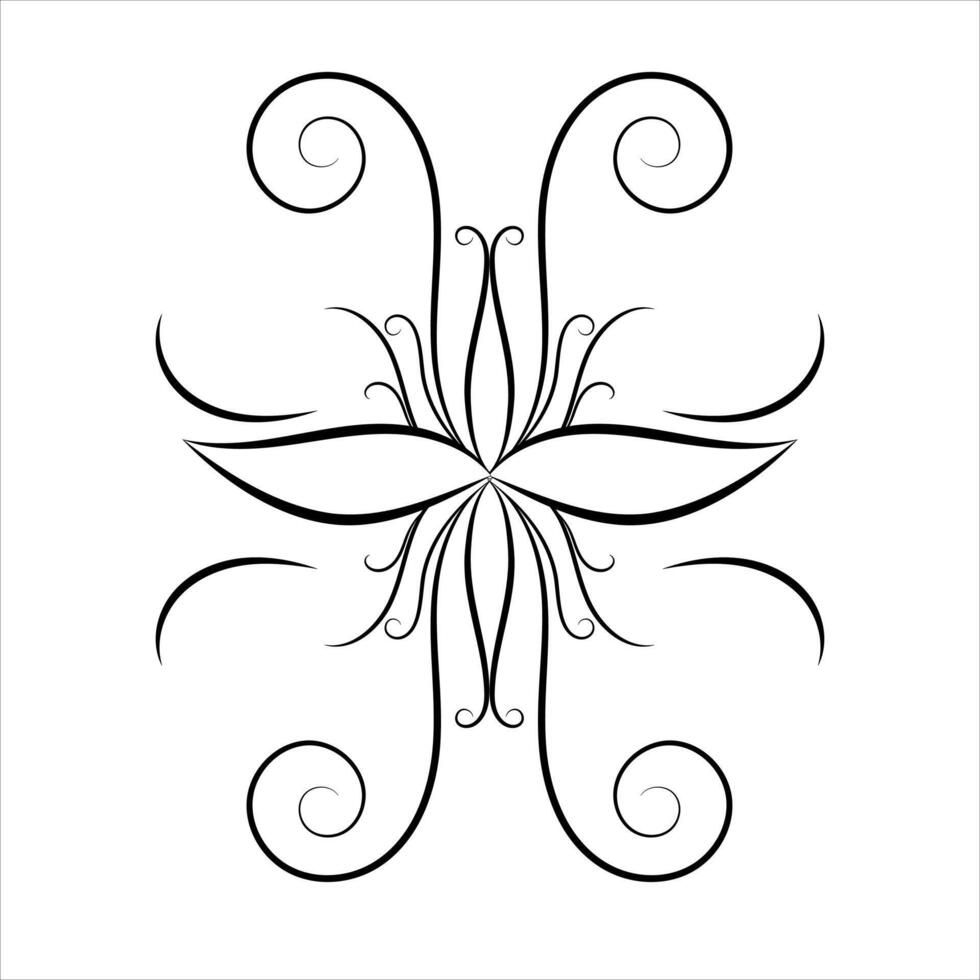 Classic Swirl Divider Element vector