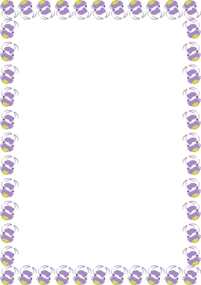 Childish cow head frame. Domestic animal template. Frame with empty space for your text vector