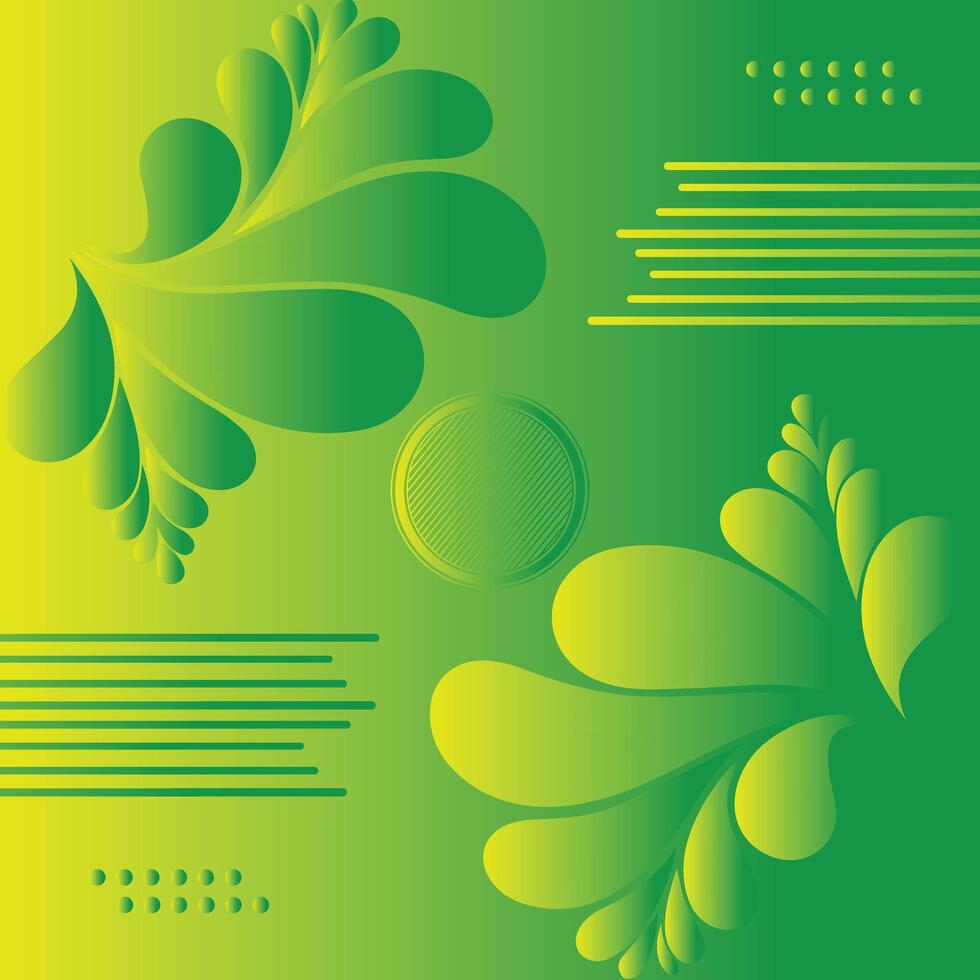 Modern Abstract Graphic Leaves Trendy Abstract Background vector