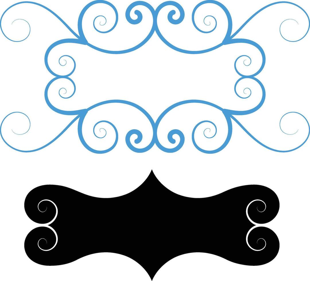 decorative design silhouette vector