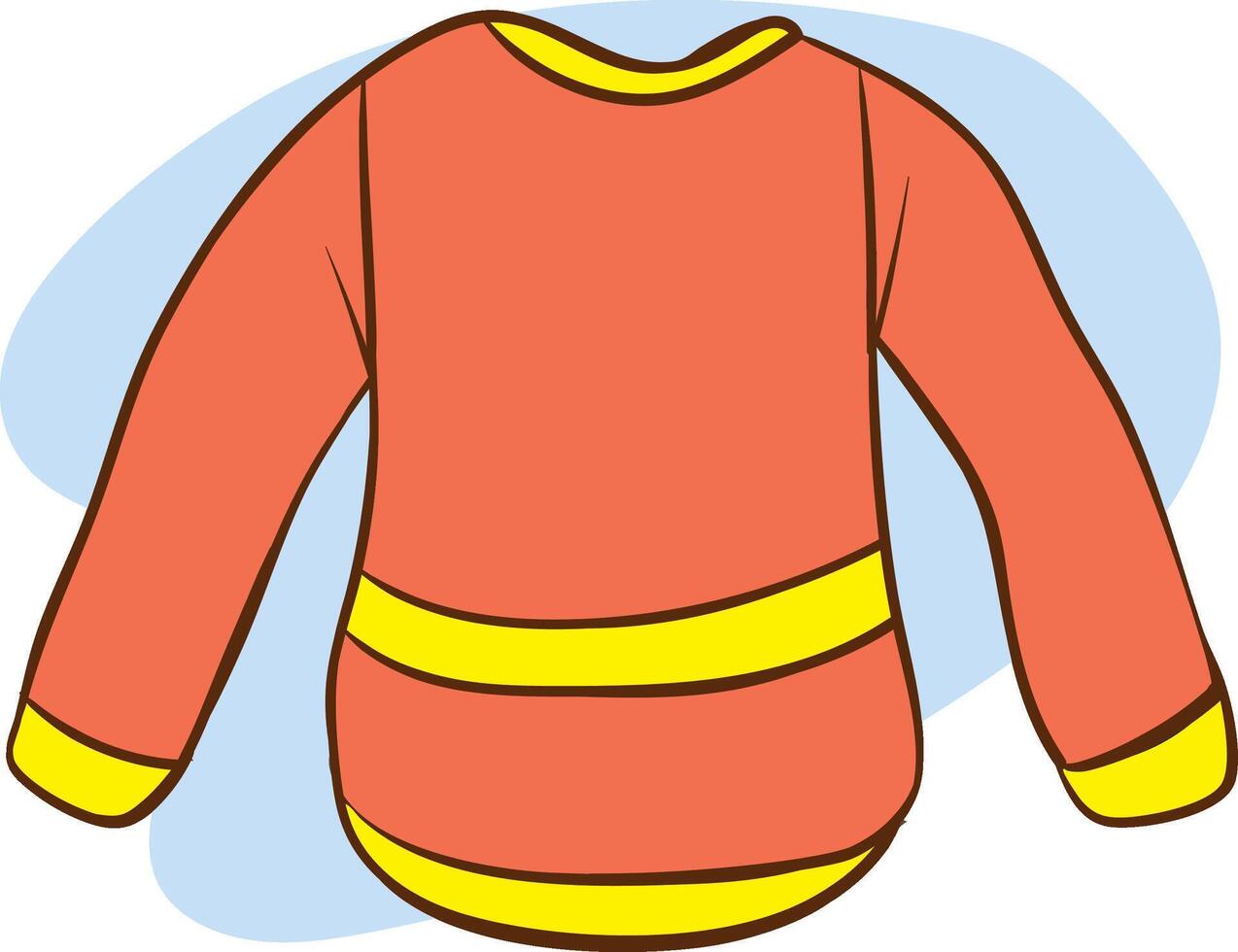 Sweater top color icon on white background vector