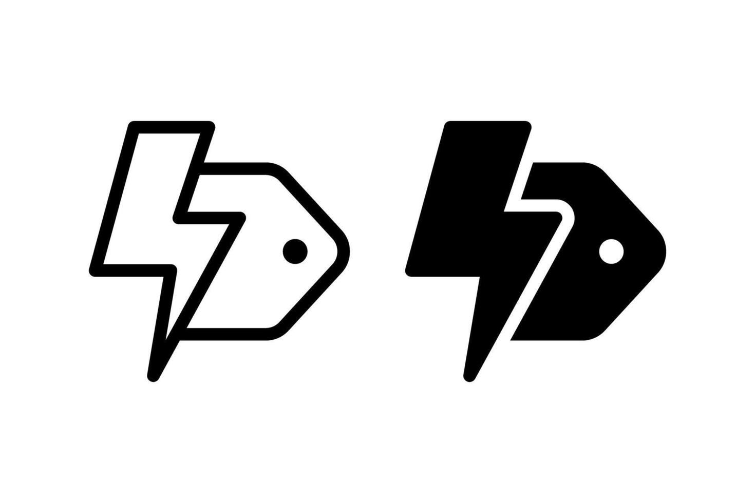 Flash sale icon set. Perfect for ecommerce, promotions, and digital marketing materials vector
