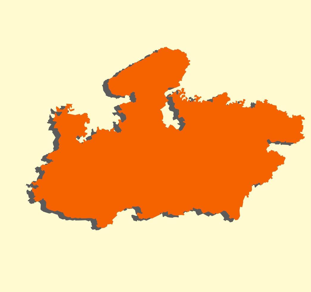 Madhya Pradesh State Map vector