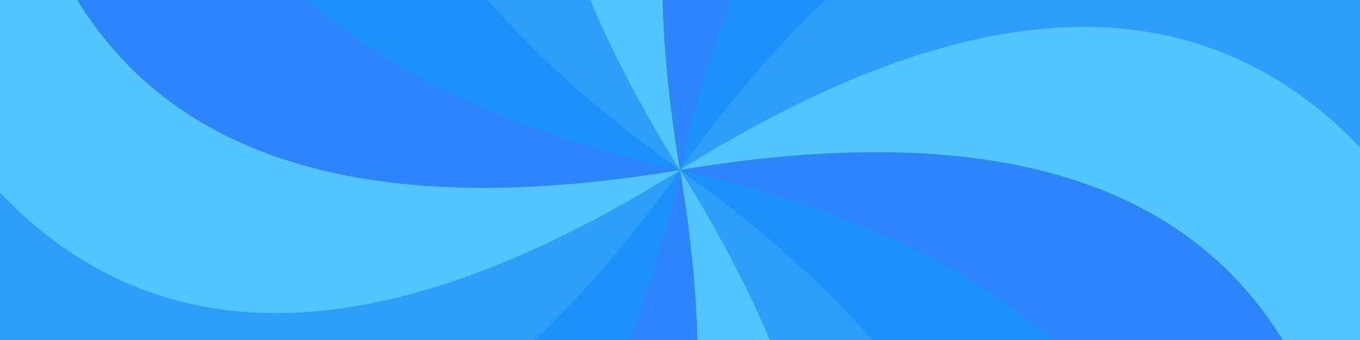 Geometrical light blue abstract spiral ray pattern background vector