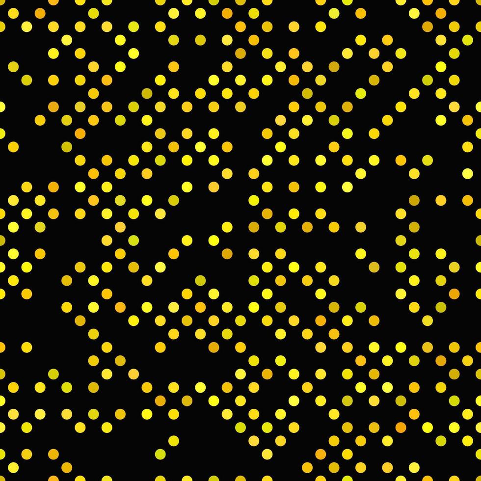 Abstract yellow dot pattern background - repeatable design vector