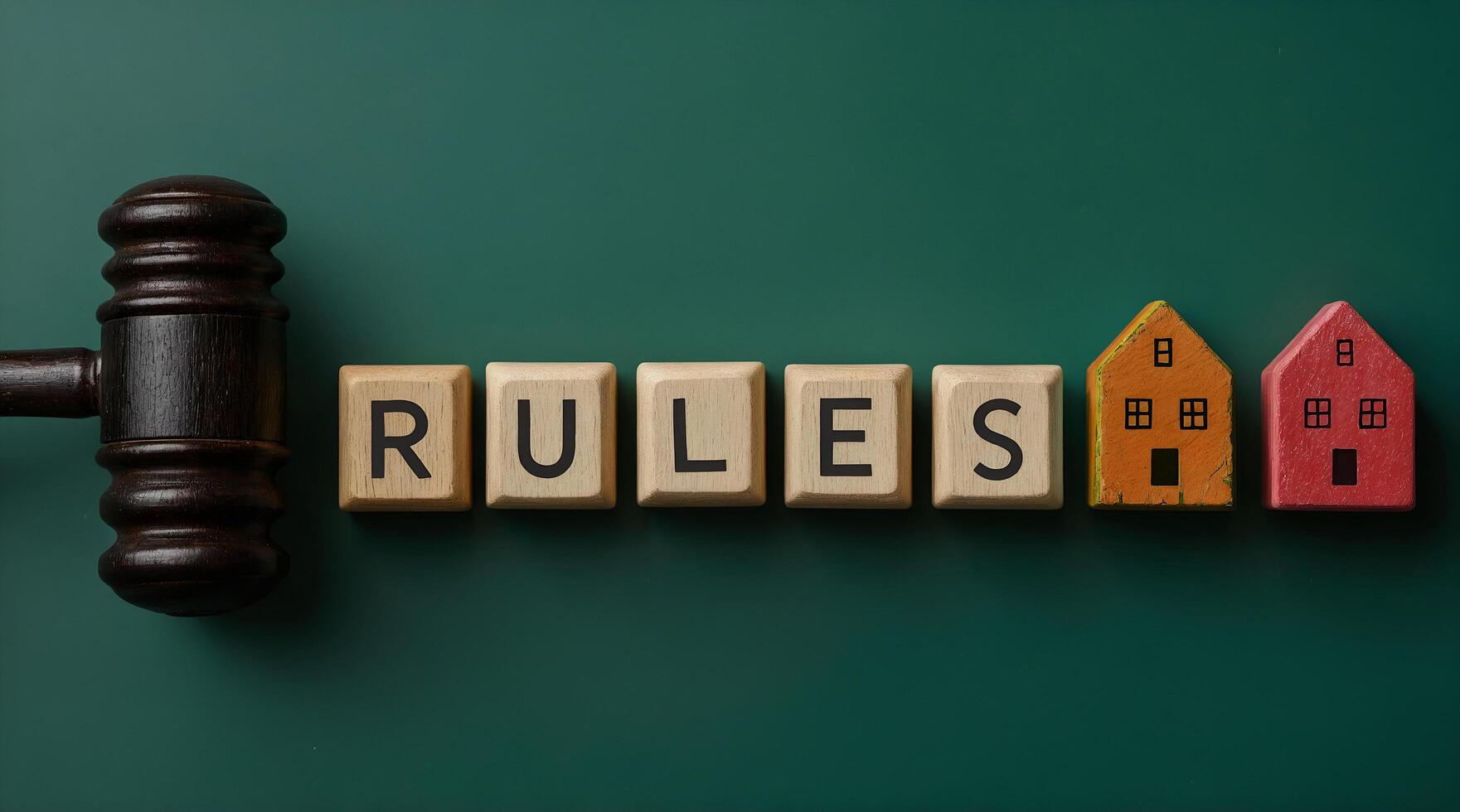 Symbolic Image Representing Property Rules and Real Estate Law photo