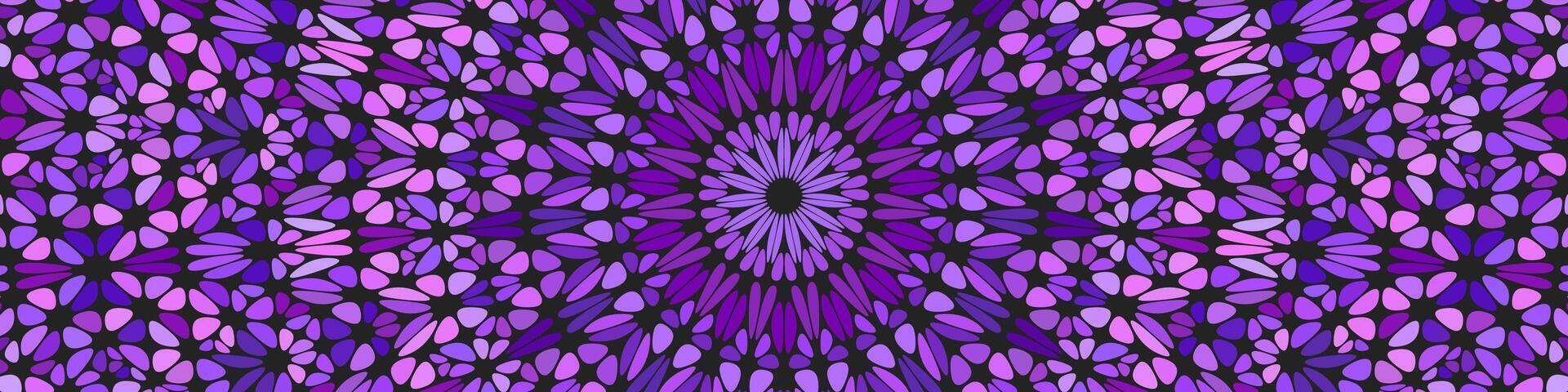 Abstract geometrical dynamic oriental petal pattern mandala background vector