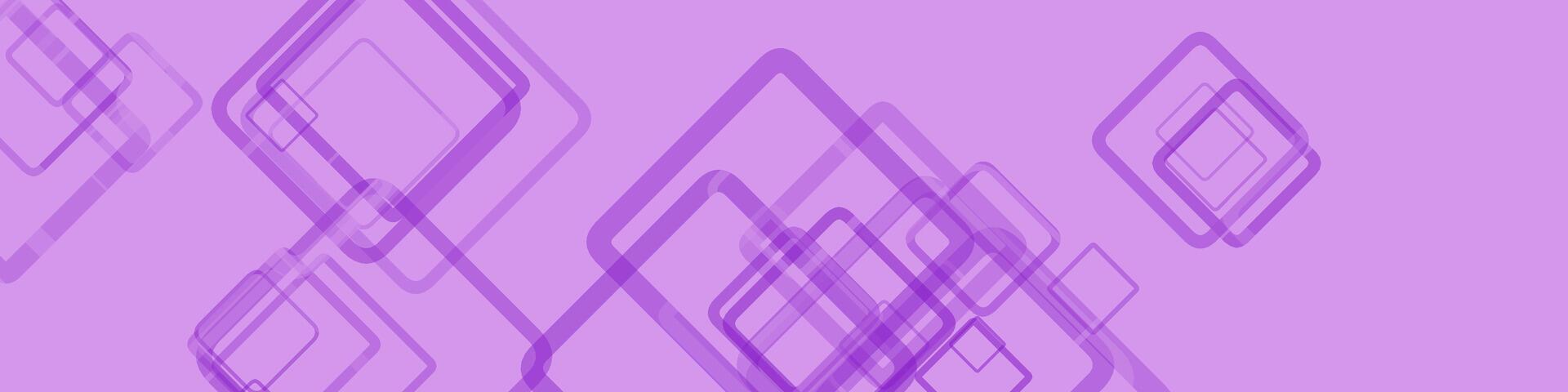 Gradient wide banner background - geometric horizontal design with squares vector