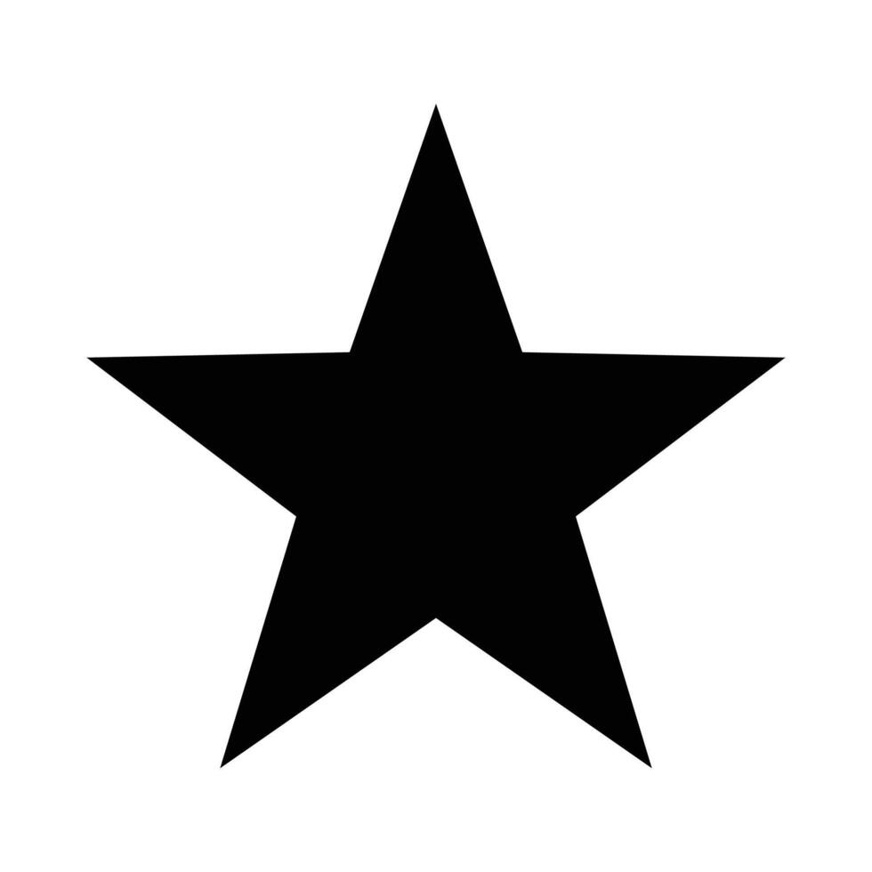 Star Icon Representing Excellence and Achievement Editable Illustration isolated on a white background vector