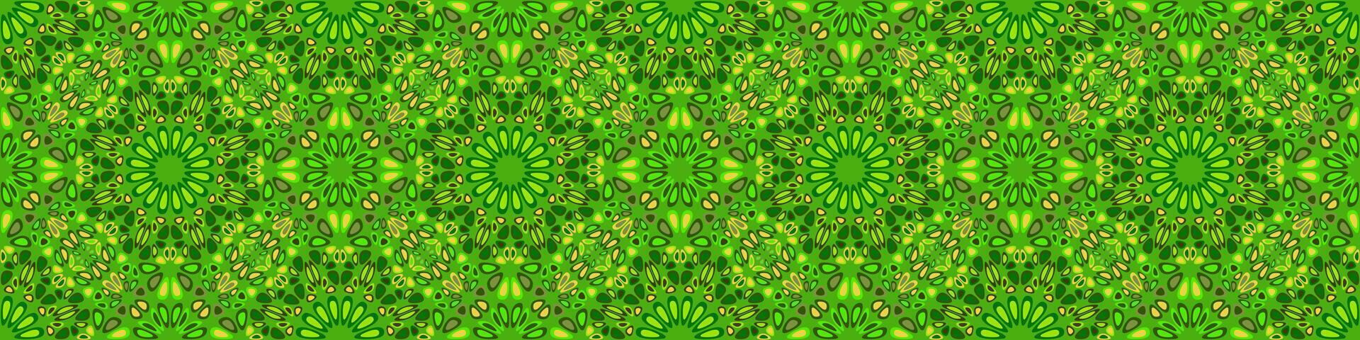 Seamless bohemian mandala flower pattern background art vector