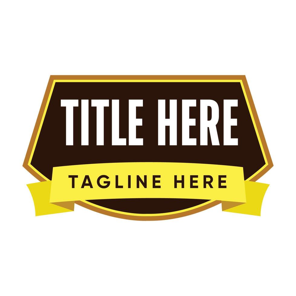 Logo Title Shape Design - Logo Design - Text Shape Design vector