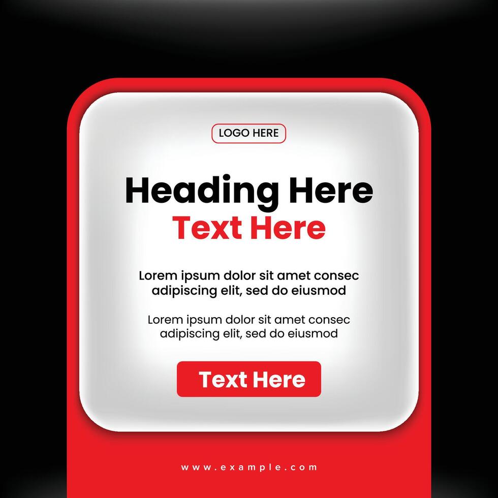 UI style for Anouncemnt Post Design - Hiring Post Design - UI Style Post vector