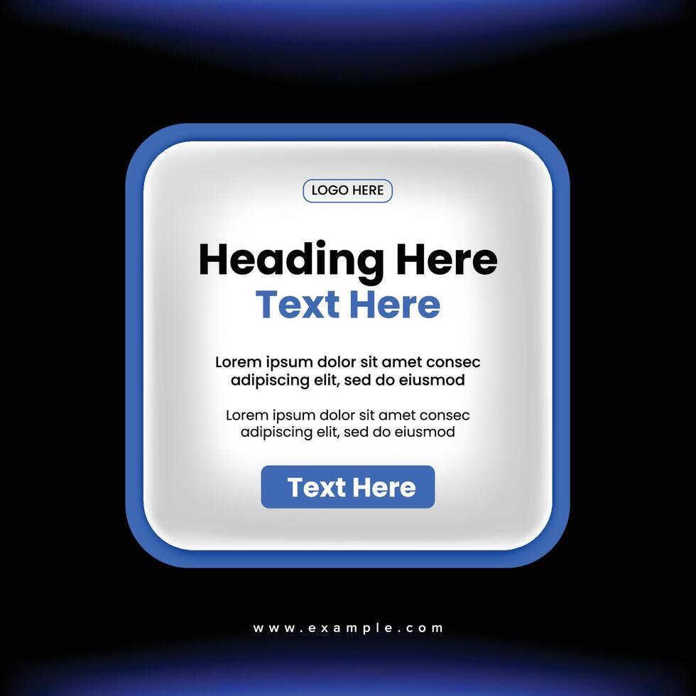 UI style for Anouncemnt Post Design - Hiring Post Design - UI Style Post Design vector