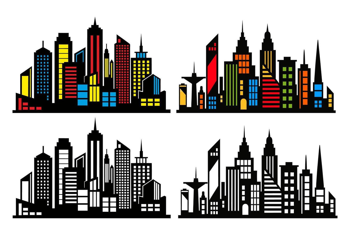 New york city skyline vector