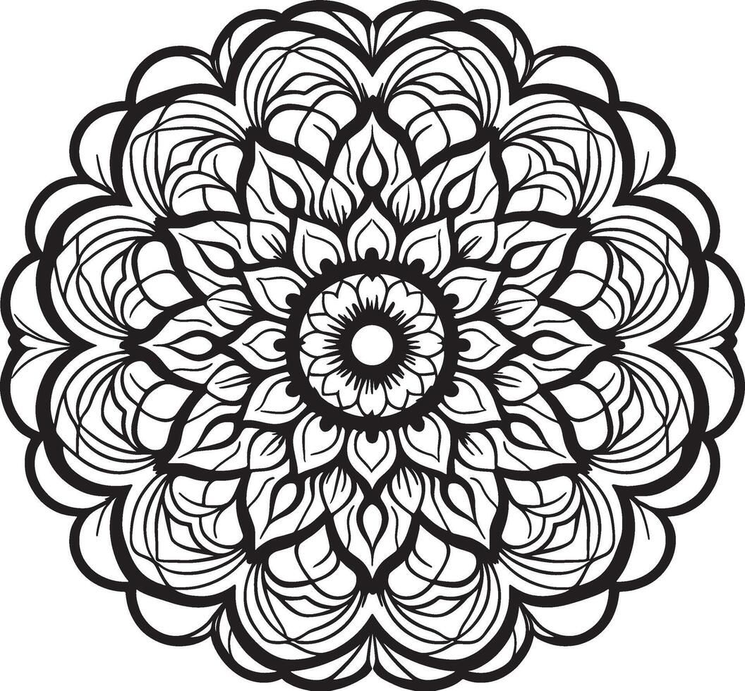 Beautiful Floral Mandala vector