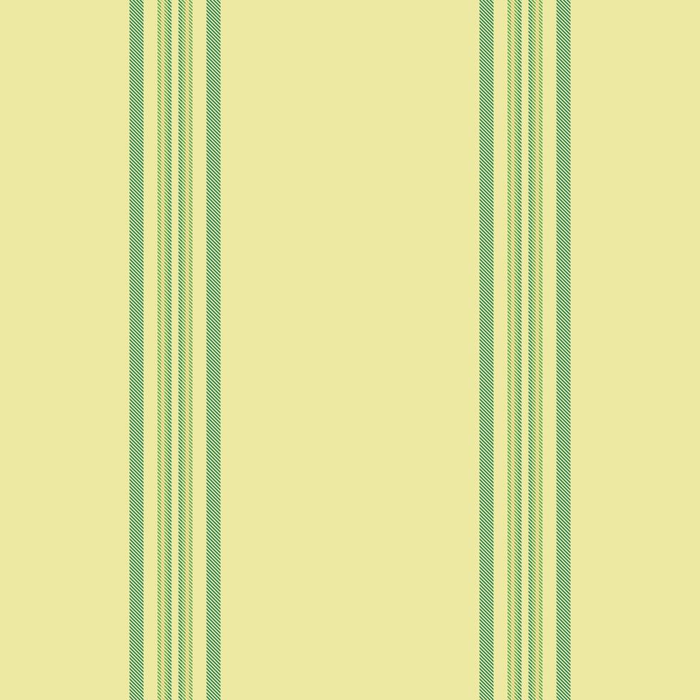 Semplate vertical seamless, blank pattern texture stripe. Yee background textile lines fabric in yellow and mint colors. vector