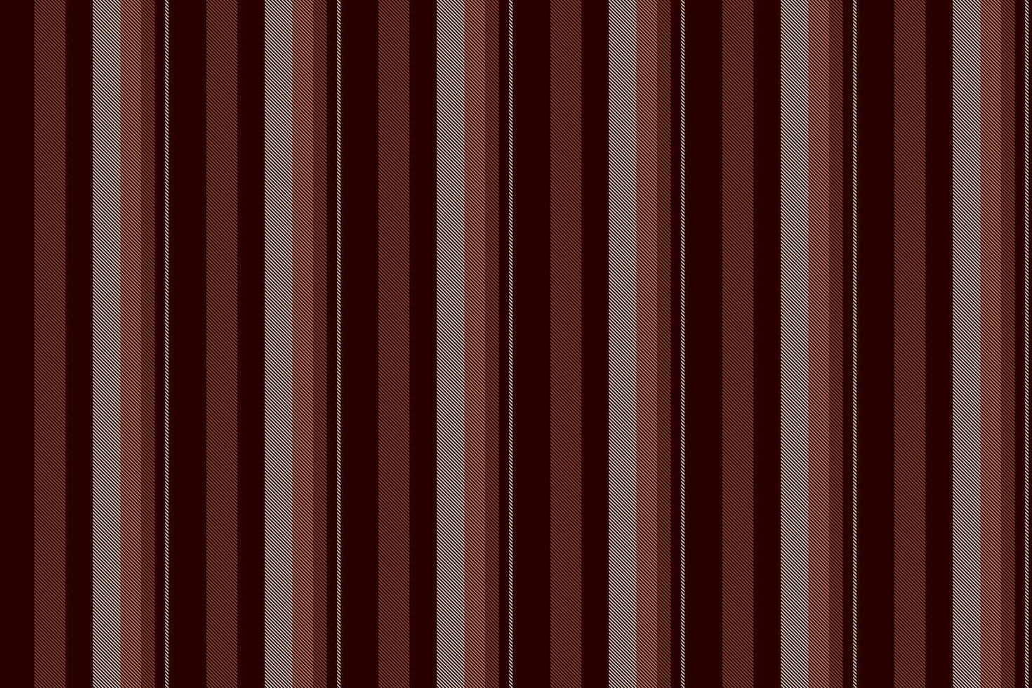 Drapery fabric texture background, 40s textile seamless . Blanket vertical pattern stripe lines in dark and orange colors. vector