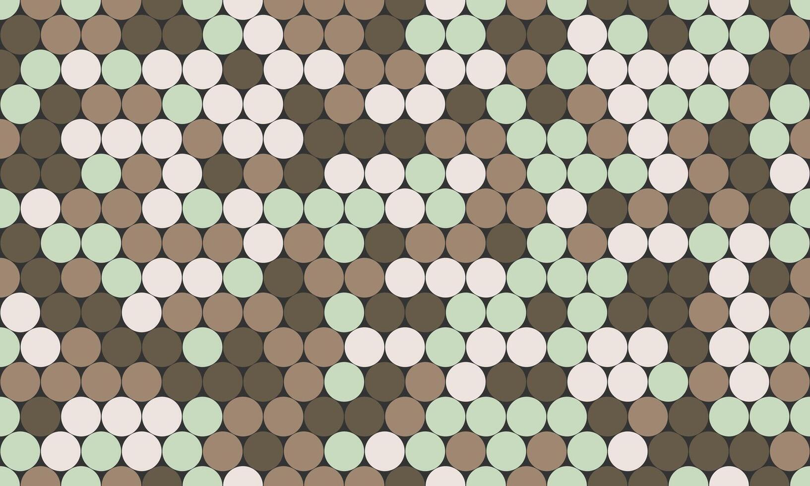 Abstract geometric pattern of overlapping circles in muted earth tones. Creates a subtle, textured background ideal for websites, branding, or print design. Evokes a sense of calm and sophistication. vector