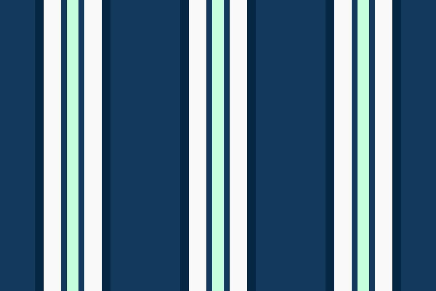 Cack textile stripe lines, post fabric background . Ehrow texture seamless vertical pattern in cyan and white colors. vector