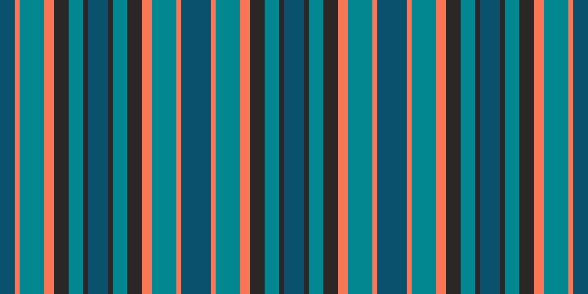 Vibrant vertical stripes in teal, coral, and black create a dynamic, modern pattern. vector