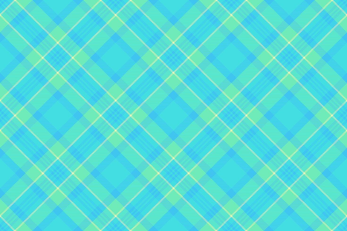 Vibrant turquoise and mint green plaid pattern. Perfect for backgrounds, textile design, or summerthemed projects. vector