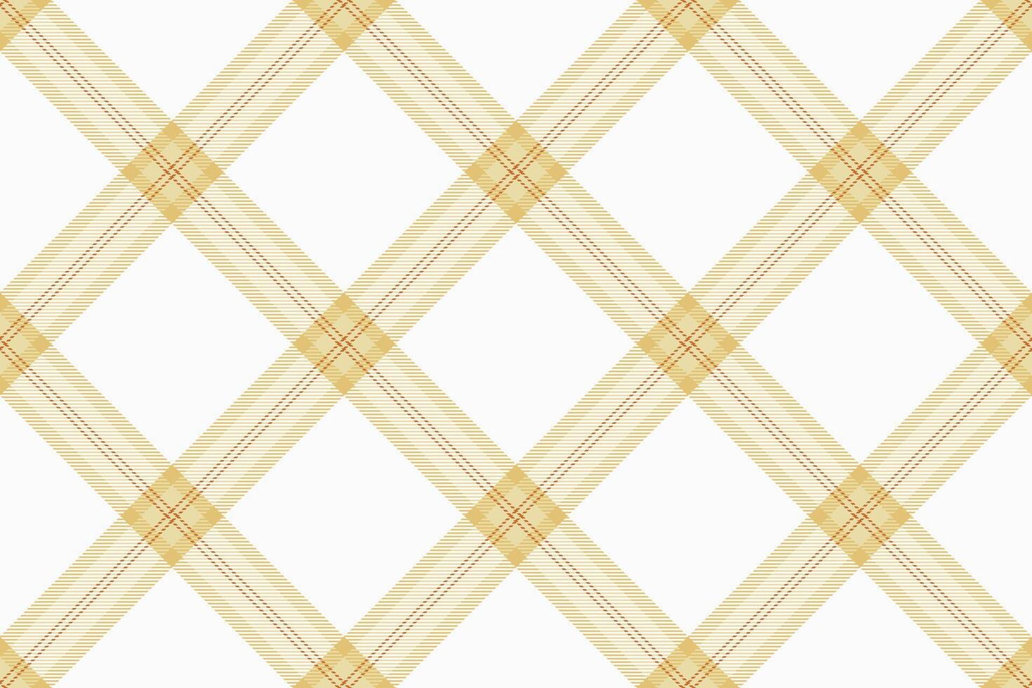 Elegant cream and gold diagonal plaid pattern. Perfect for textile design, website backgrounds, or stationery. vector
